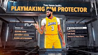 BEST PLAYMAKING RIM PROTECTOR BUILD IN NBA 2K21 RARE BIG MAN GETS CONTACT DUNKS AND CAN SPEEDBOOST [upl. by Stila142]