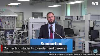 Minister Nicolaides Discusses Innovative Career Education for Students [upl. by Kenti348]