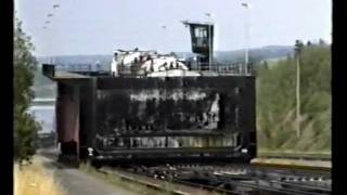 BE Het hellend vlak van Ronquières  Scheepslift in België 1992 [upl. by Keating112]