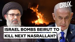 Israel Targets Potential Hezbollah Leader Hashem Safieddine During Underground Bunker Meet In Beirut [upl. by Eikcid]