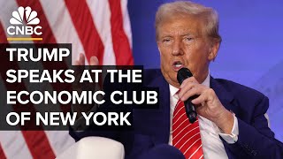 Former President Donald Trump speaks at the Economic Club of New York — 952024 [upl. by Liva]