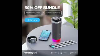 30 Off HidrateSpark Tumbler Bundle 1 11 [upl. by Nyladnor385]