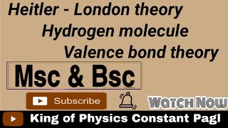 Hydrogen molecule in Quantum mechanics [upl. by Maurizio]