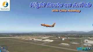 Flight Route on AviTab with Little NavMap [upl. by Gnek]