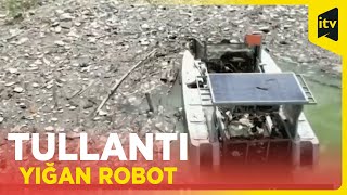 Kiçik görünsə də tonlarla tullantı yığmaq qabiliyyətinə malik robot köməkçi  Hindistan [upl. by Llenwad543]