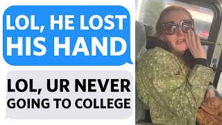 Daughter MOCKS her brother for LOSING HIS HAND so now I am DENYING her chance to GO TO COLLEGE [upl. by Niwrek]