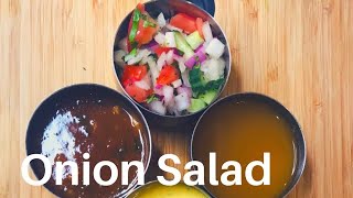 How To Make ONION SALAD For Poppadoms Indian Restaurant Style  The Bengali Cook [upl. by Edmund276]