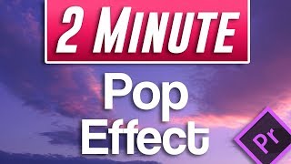 Premiere Pro CC  How to Create an ANIMATED Pop Up Effect for Image and Text [upl. by Mandle]