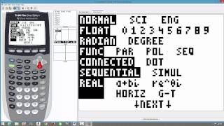 TI 84 Plus Displaying the Graph and Table in the Same Window [upl. by Ikoek84]