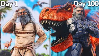 I Survive 100 Days in Ark Survival Evolved Gameplay17 [upl. by Griggs]