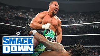 Bron Breakker destroys Cedric Alexander SmackDown highlights April 26 2024 [upl. by Noscire]