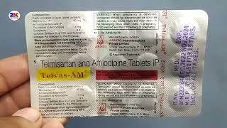 Telvas Am Tablet  Telmisartan and Amlodipine Tablet  TelvasAm Tablet Uses Benefits Dosage Review [upl. by Nyltyak209]