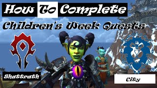 How To Complete Childrens Week Shattrath City orphan quests [upl. by Feodora]