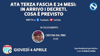 ATA terza fascia e 24 mesi in arrivo i decreti Cosa è previsto [upl. by Goto]