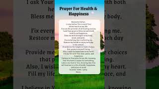 A Prayer For Health amp Happiness  A Prayer For Today [upl. by Aire975]