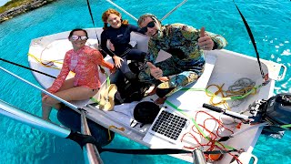 Staying Cool With Our New Dinghy Bimini amp Ripping Around On Underwater Scooters [upl. by Dam]