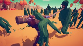 Medieval Faction VS 100 Zombies Totally Accurate Battle Simulator [upl. by Barrow]