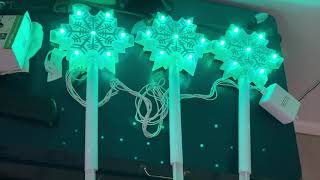 AppLights Snowflake pathway markers [upl. by Klos]