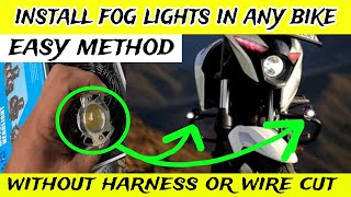 Installation of Fog Lights without harness or wire cut  आप बिना किसी मदद के यह काम कर सकते हैं। [upl. by Fording]