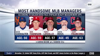 Most Handsome MLB Managers list revealed [upl. by Rosie25]