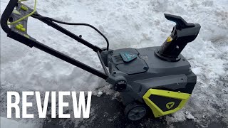 Yardworks 96V Single Stage Cordless Snowblower 21in REVIEW [upl. by Nuy]