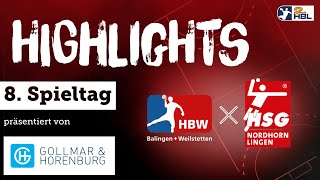 Highlight Zusammenfassung 8 Spieltag HBW BalingenWeilstetten vs HSG NordhornLingen [upl. by Erkan83]