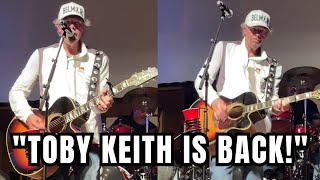 Toby Keith Makes EPIC Return with SURPRISE Rehearsal For Fans [upl. by Razaele771]