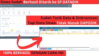 Solusi Tarik Data Mutasi Siswa Pindahan Tapi Tidak Masuk Dapodik Hanya Tertahan di SP Datadik [upl. by Zirtaeb]