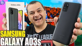 GALAXY A03S JÁ TÁ NA MÃO E COM PREÇO MAIS BAIXO Unboxing e Impressões [upl. by Ailero]