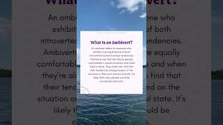 What is an Ambivert [upl. by Nahsaj]