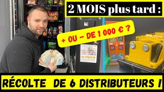 RÉCOLTE en DIRECT de 6 DISTRIBUTEURS  Manège Boissons Photomaton   DE 1000 € [upl. by Claiborne538]