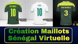 Comment faire des montages maillots Sénégal  Maillot Virtuel pour la CAN [upl. by Alberic236]