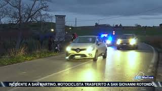 Incidente a San Martino motociclista trasferito a San Giovanni Rotondo [upl. by Rehc802]