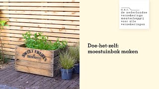 Doehetzelf DIY moestuinbak maken  asr duurzaam wonen [upl. by Ulda820]