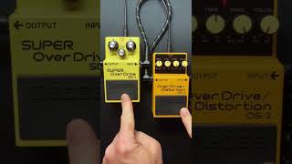 BOSS SD1 OverDrive vs BOSS OS2 OverDrive  Distortion into a Marshall JTM45 [upl. by Franck]