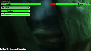 Finding Nemo 2003 Bruce Goes Mental with healthbars [upl. by Labannah]