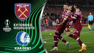 West Ham vs Gent Extended Highlights  UECL QuarterFinals  Leg 2  CBS Sports Golazo  Europe [upl. by Eninahs]