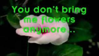 You dont bring me flowers  karaoke duet  male part only  you be Barbara [upl. by Leaper]