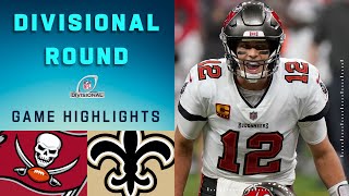 Buccaneers vs Saints Divisional Round Highlights  NFL 2020 Playoffs [upl. by Ytisahc]