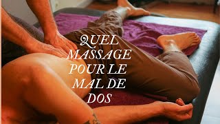 Quel massage pour le mal de dos soulager sciatique tendinites névralgies lumbago [upl. by Rona]