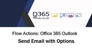 Office 365 Outlook Actions Send Email With Options [upl. by Annodam]