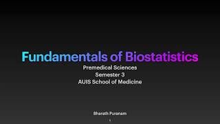 Introduction to the Course  Fundamentals of Biostatistics [upl. by Sitnalta637]