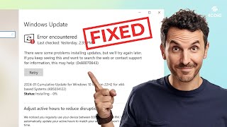 Fixed Windows Update Error Encountered 0x80070643  Fail to Install Windows Update KB5034441 [upl. by Notxam332]