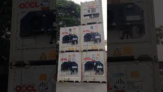 OOCL CONTAINER Unloading shortvideo viralshorts [upl. by Kannav]