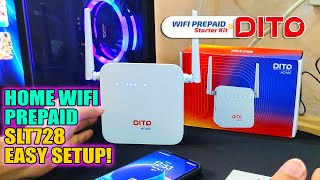 DITO Home WiFi Prepaid SLT728 Easy Setup and Speed Test Review  INKfinite [upl. by Ille]