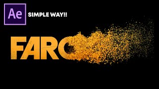 After Effects Tutorial Particles Logo amp Text Animation  Simple Way [upl. by Llerraj960]