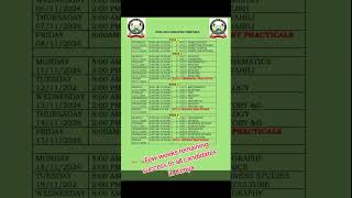 2024 kcse complete simplified examinations timetable from KNEC timetable bodyall the best [upl. by Harlen534]