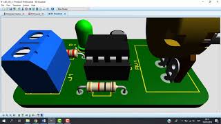 15 Proteus PCB  Visualización 3d Parte 2 [upl. by Alledi]