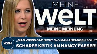 BEATRICE ACHTERBERG quotMan weiß gar nicht wo man anfangen sollquot Volle Breitseite gegen Nancy Faeser [upl. by Hendren]