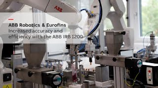 IRB 1200 The sixaxis laboratory assistant at Eurofins Germany [upl. by Bayer]